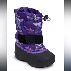 Kamik Kids Boots in Purple with Star Design